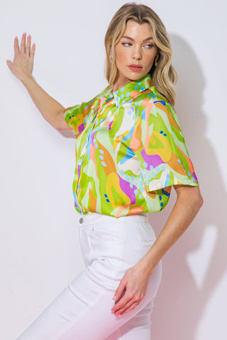 UP FOR ANYTHING WOVEN TOP - By Baano