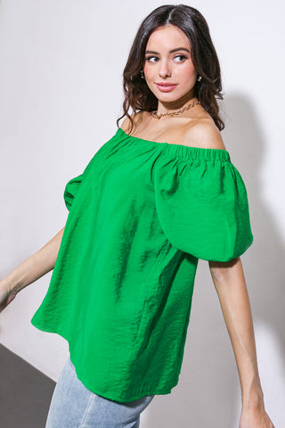 CALL TO ACTION WOVEN TOP - By Baano