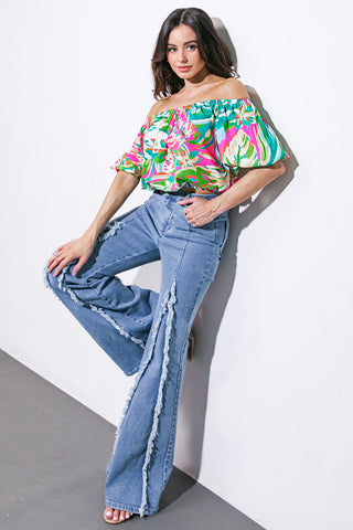 BRING GOOD ENERGY WOVEN TOP - By Baano