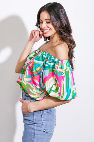 BRING GOOD ENERGY WOVEN TOP - By Baano