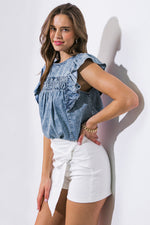 A MAGIC MOMENT WOVEN TOP - By Baano