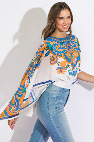 RIGHT THIS WAY WOVEN TOP - By Baano