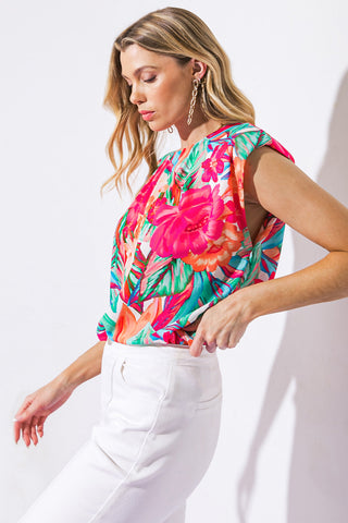 OUT FOR THE DAY WOVEN TOP - By Baano
