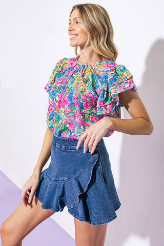 AWARE OF THIS WOVEN TOP - By Baano