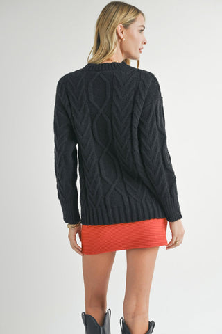 Montana Cable Knit Sweater - By Baano