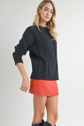 Montana Cable Knit Sweater - By Baano