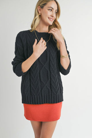 Montana Cable Knit Sweater - By Baano