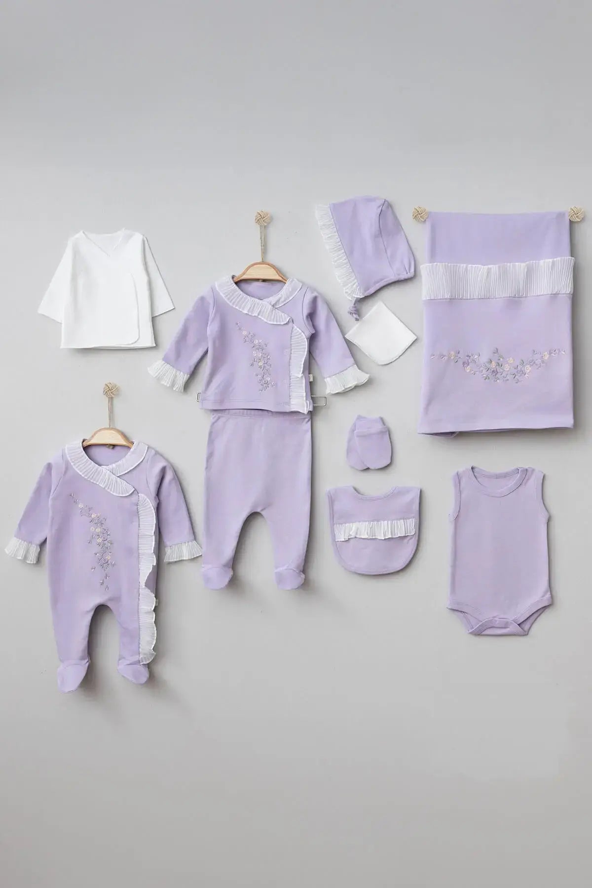 Sandra Lilac Newborn Coming Home Set - By Baano