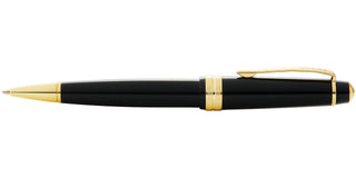 Bailey Light™ Polished Black Resin and Gold Tone Ballpoint Pen - By Baano