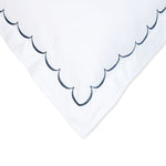 600 Thread Count Scallop Embroidered Euro Sham Pairs