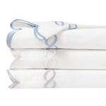 600 Thread Count Scallop Rope Embroidered Cotton Pillowcase Pair