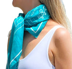 Scarf (Aqua Geometric) - By Baano