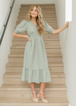 Scarlet Scalloped Lace Maxi Dress Inherit Co.