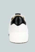 Schick Lace Up Leather Sneakers