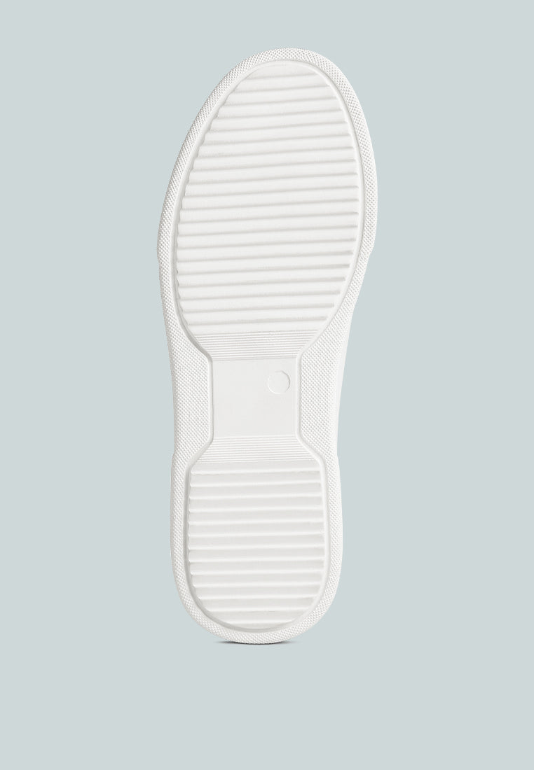 Schick Lace Up Leather Sneakers