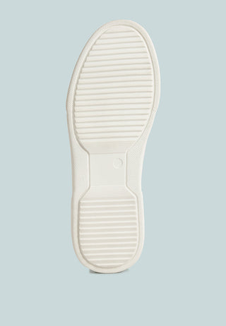 Schick Lace Up Leather Sneakers