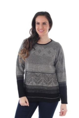Scoop Neck Sweater - By Baano