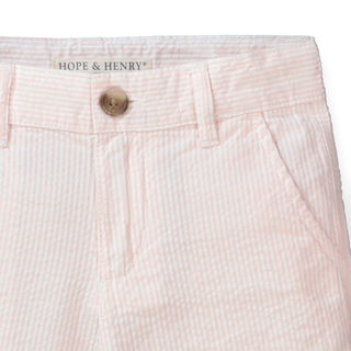 Organic Seersucker Short Pink - Baby - By Baano