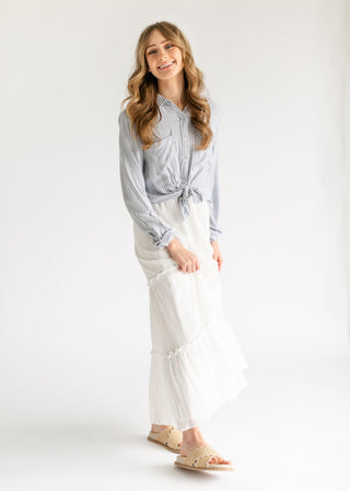 Serena Cotton Gauze Maxi Skirt