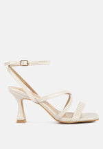 Serling Croc Spool Heel Sandals