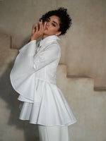 Sesta Italian Design White Gabardine Shirt