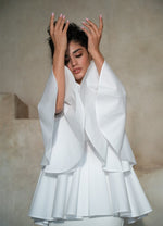 Sesta Italian Design White Gabardine Shirt