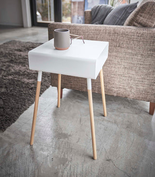 Storage Table - Tall (23" H)  - Steel + Wood - By Baano