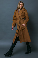 KEEPER OF MY HEART TWILL TRENCH COAT - By Baano