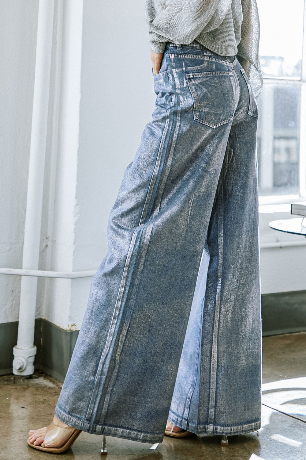 PEACE AND JOY DENIM PANTS - By Baano