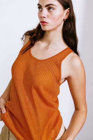 BLISSFUL LOVE WOVEN TANK TOP - By Baano