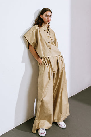 IT'S PERFECT TIMING WOVEN TOP - By Baano