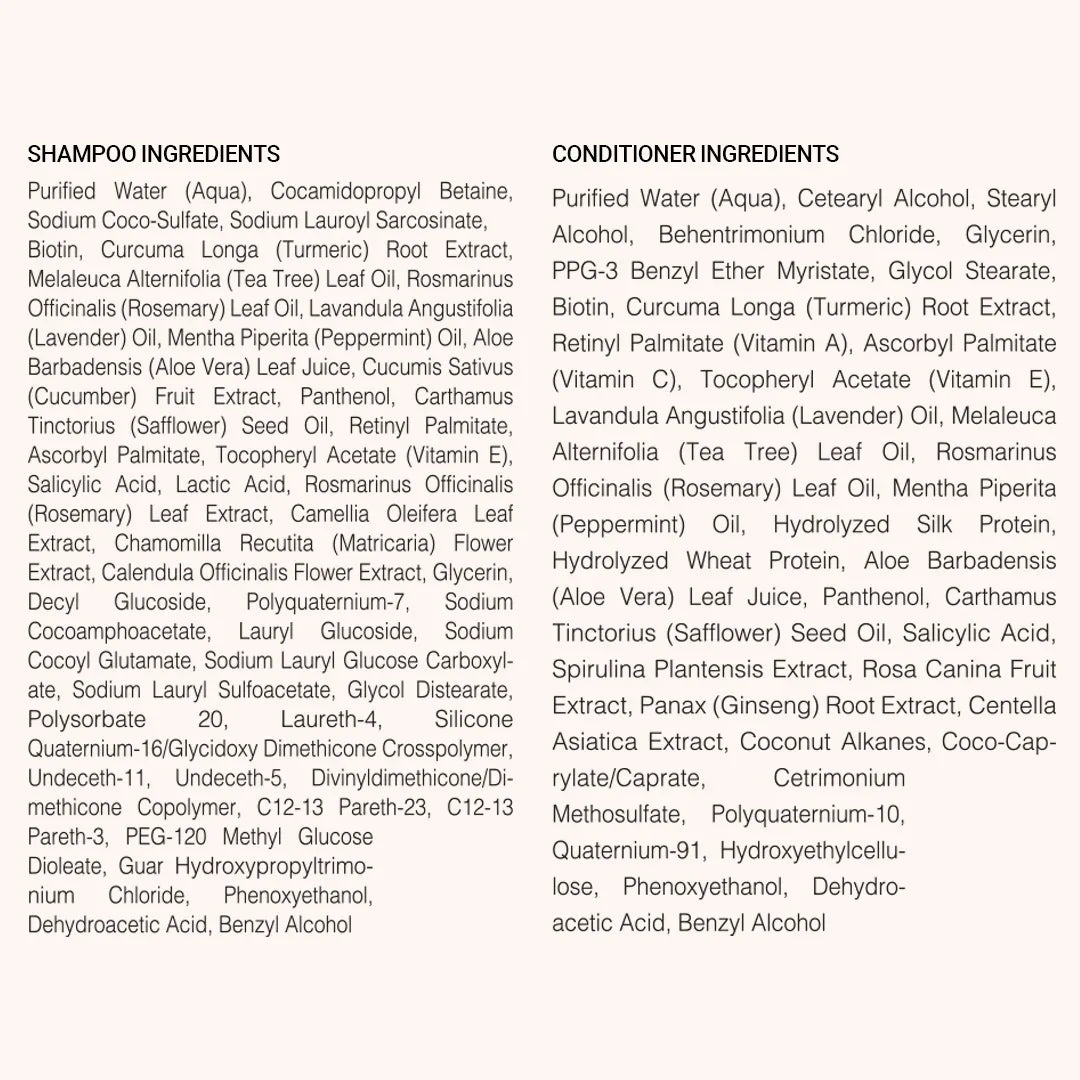 Biotin & Botanicals Shampoo & Conditioner - By Baano