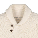 Shawl Collar Organic Cable Sweater - Glamourous Grace