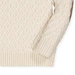 Shawl Collar Organic Cable Sweater - Glamourous Grace