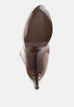 Shawtie High Heel Stretch Patent Calf Boots