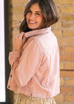 Shea Blush Lightweight Denim Jacket
