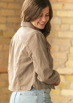 Shea Espresso Lightweight Denim Jacket