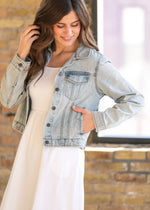 Shea Light Wash Lightweight Denim Jacket