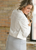 Shea White Lightweight Denim Jacket