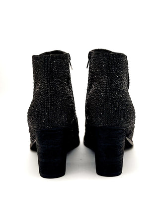 Shine Star Rhinestone Bootie in Black - By Baano