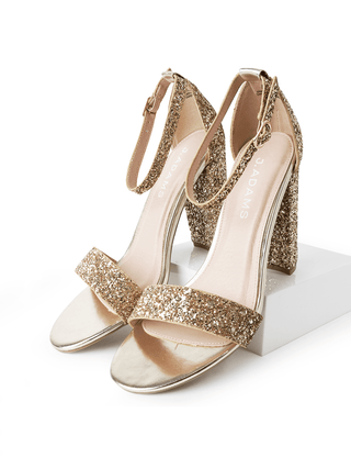 Shirley | Gold Glitter