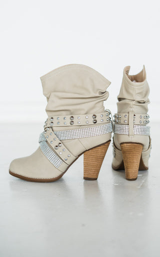 Short Change Booties in Cream - By Baano