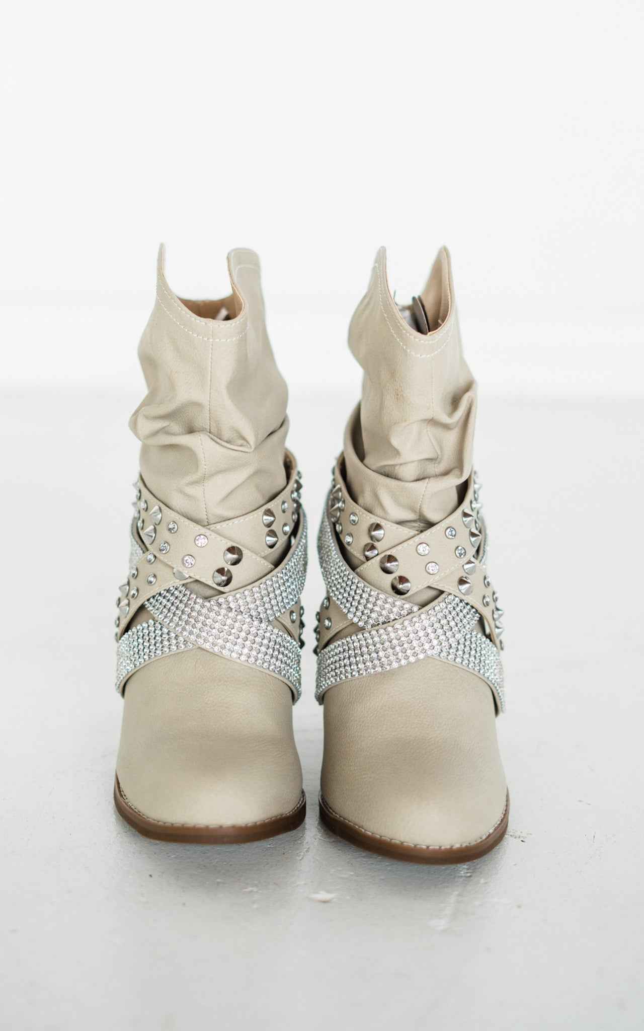 Short Change Booties in Cream