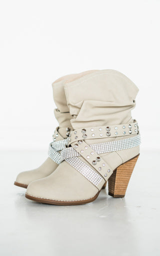 Short Change Booties in Cream - By Baano