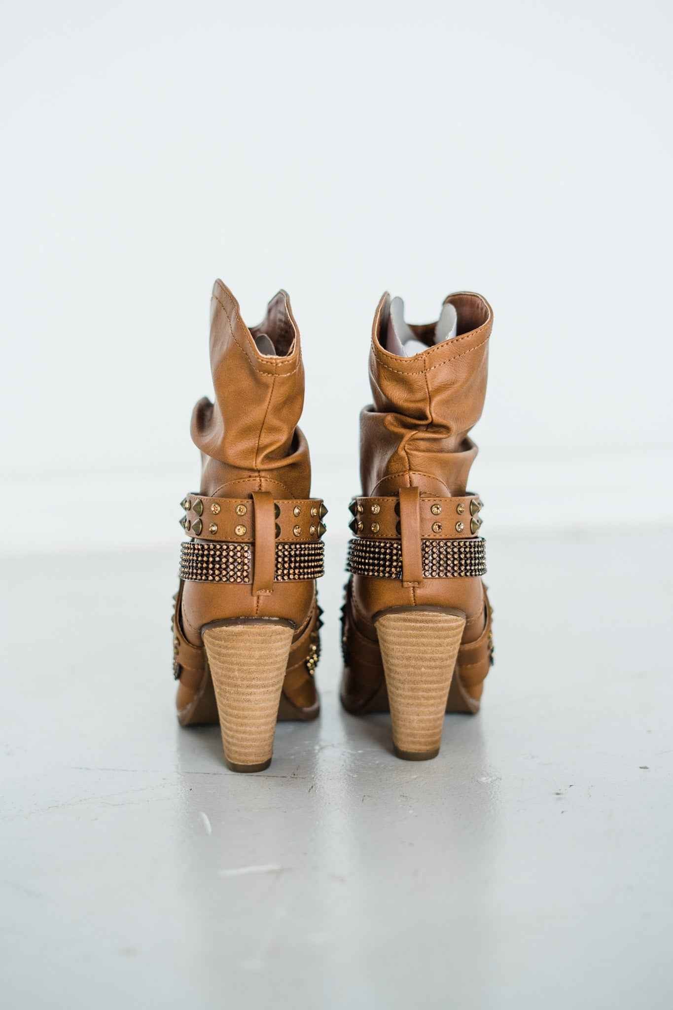 Short Change Booties in Tan