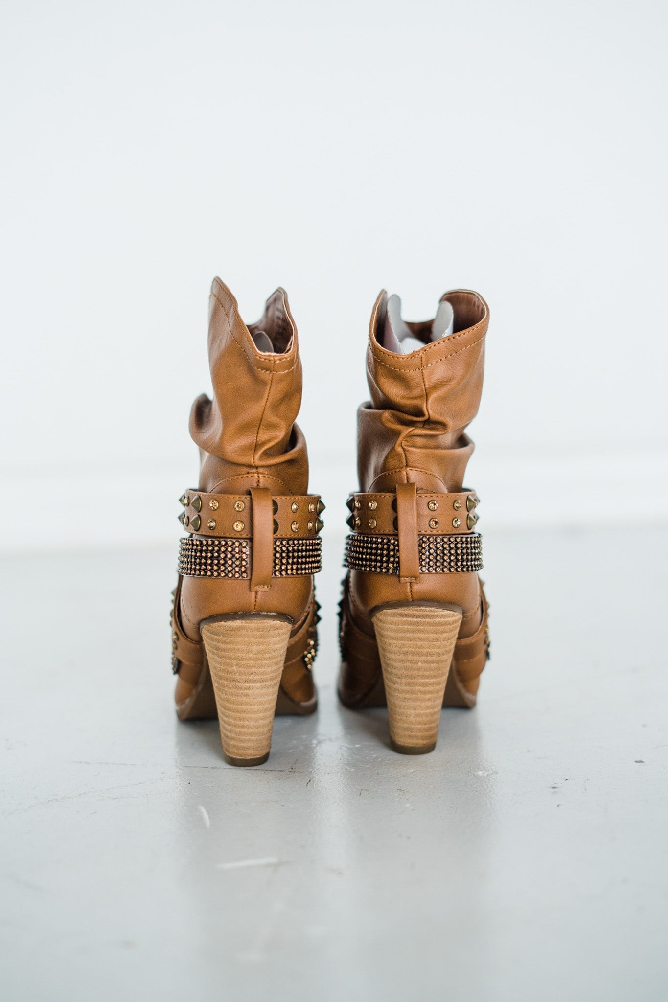 Short Change Booties in Tan Naughty Monkey