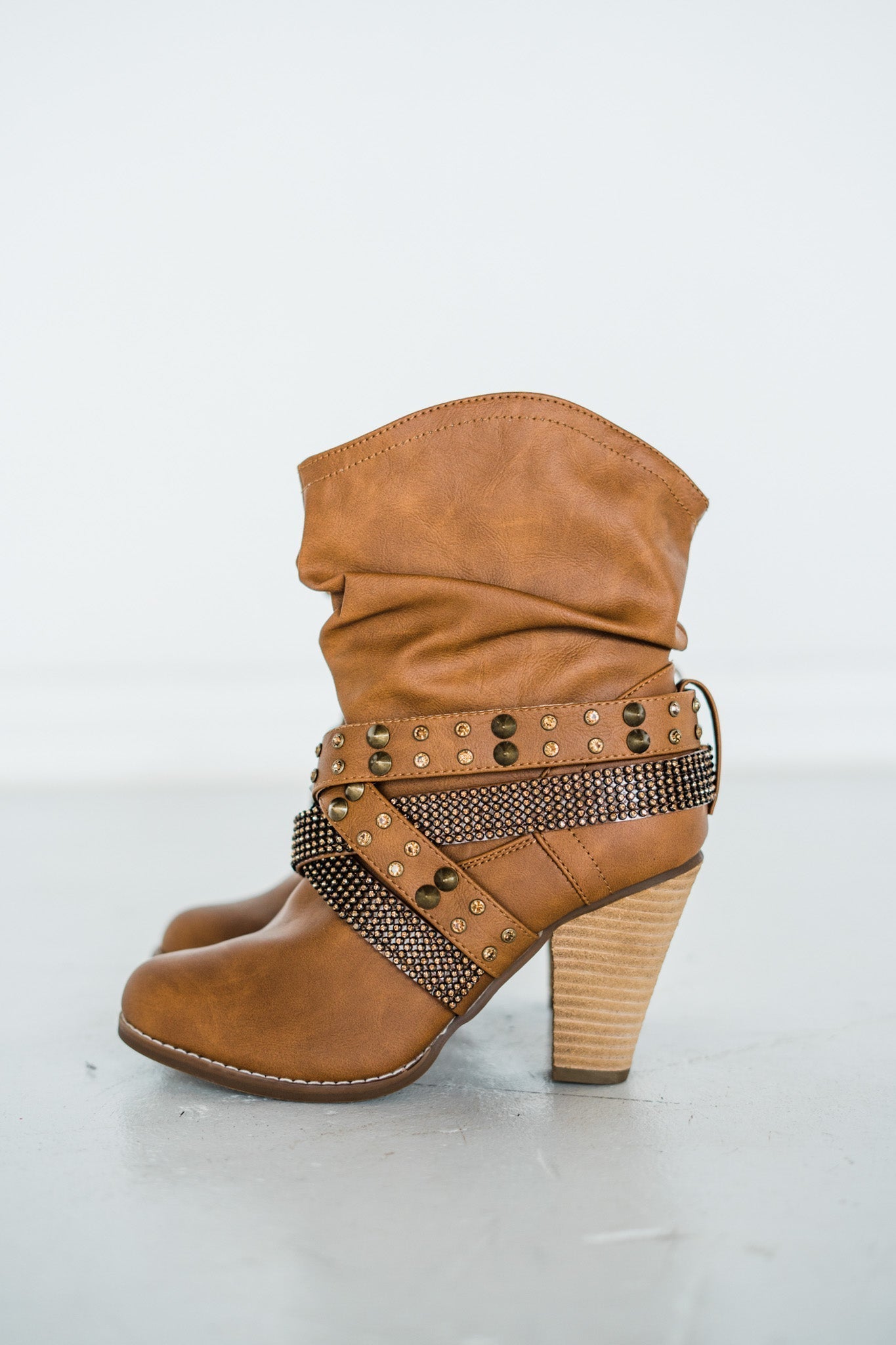 Short Change Booties in Tan Naughty Monkey