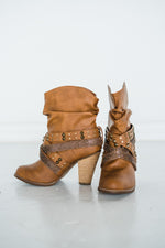 Short Change Booties in Tan Naughty Monkey