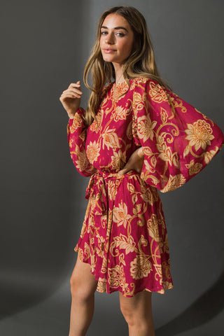 ONE THAT GOT AWAY WOVEN MINI DRESS - By Baano