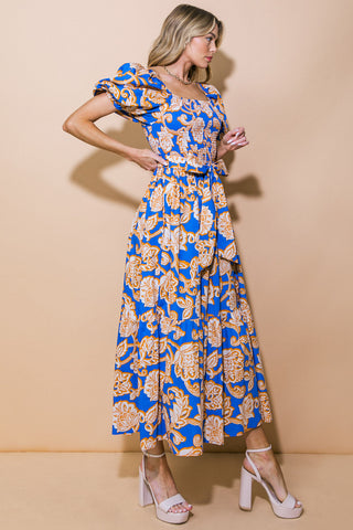 RUN TOWARDS LOVE POPLIN ANKLE DRESS - By Baano